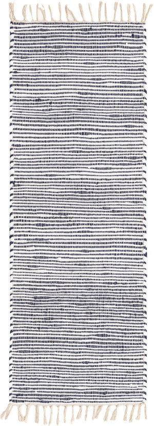 Navy Blue 2' 2 x 6' 1 Chindi Jute Runner Rug