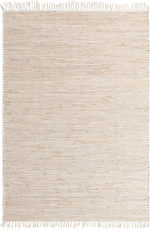Natural 7' 1 x 10' Chindi Jute Rectangle Rug