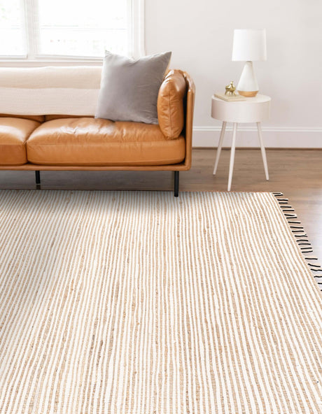 Natural 8' x 11' Chindi Jute Rectangle Area Rug Interior Design Home Decor Carpet Mat for Sale at Rug Engine