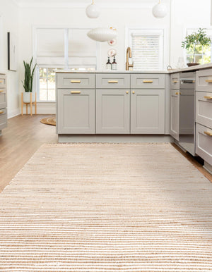Natural 4' 1 x 6' 1 Chindi Jute Rectangle Rug