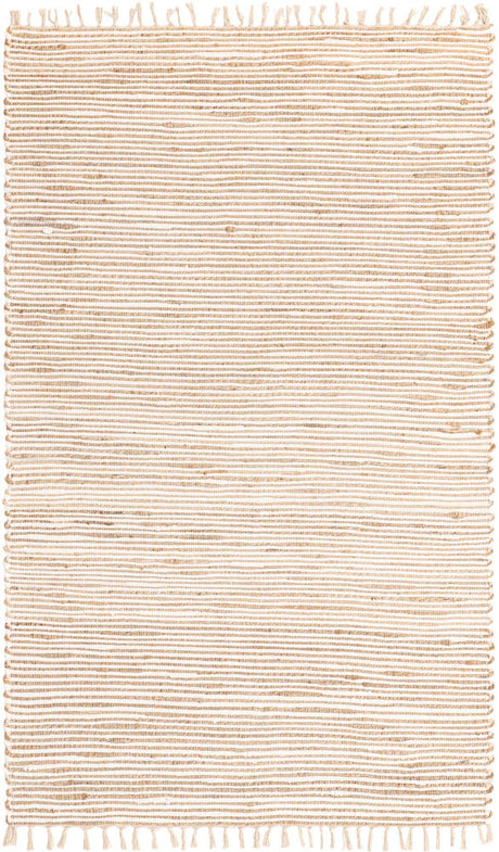 Natural 5' 1 x 8' Chindi Jute Rectangle Rug