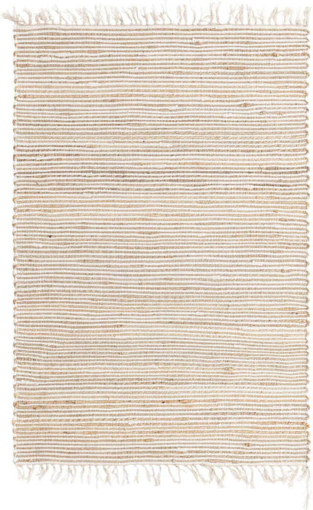 Natural 4' 1 x 6' 1 Chindi Jute Rectangle Rug