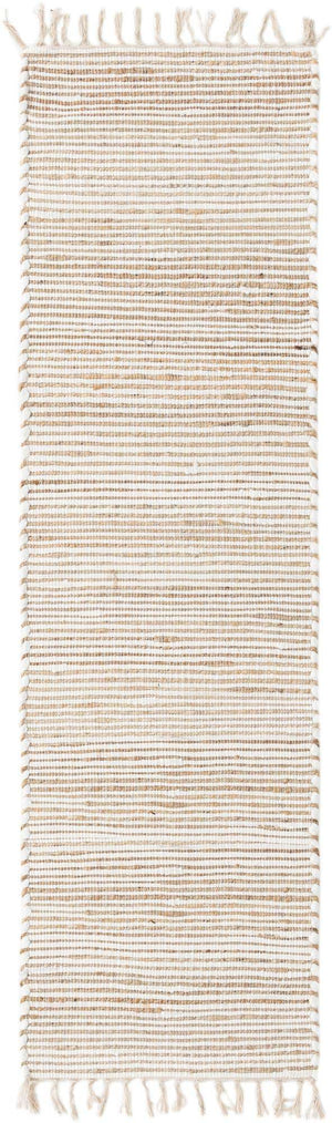 Natural 3' x 10' Chindi Jute Runner Rug