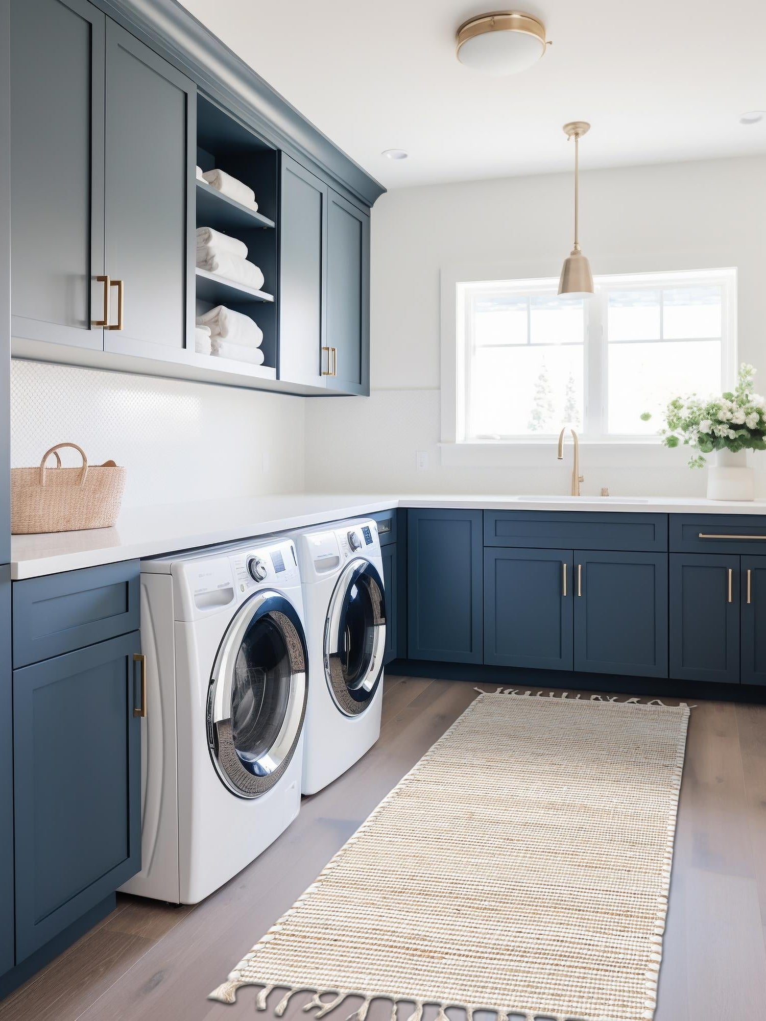 Natural 2' 7 x 10' Chindi Jute Runner Area Rug Interior Design Home Decor Carpet Mat for Sale at Rug Engine