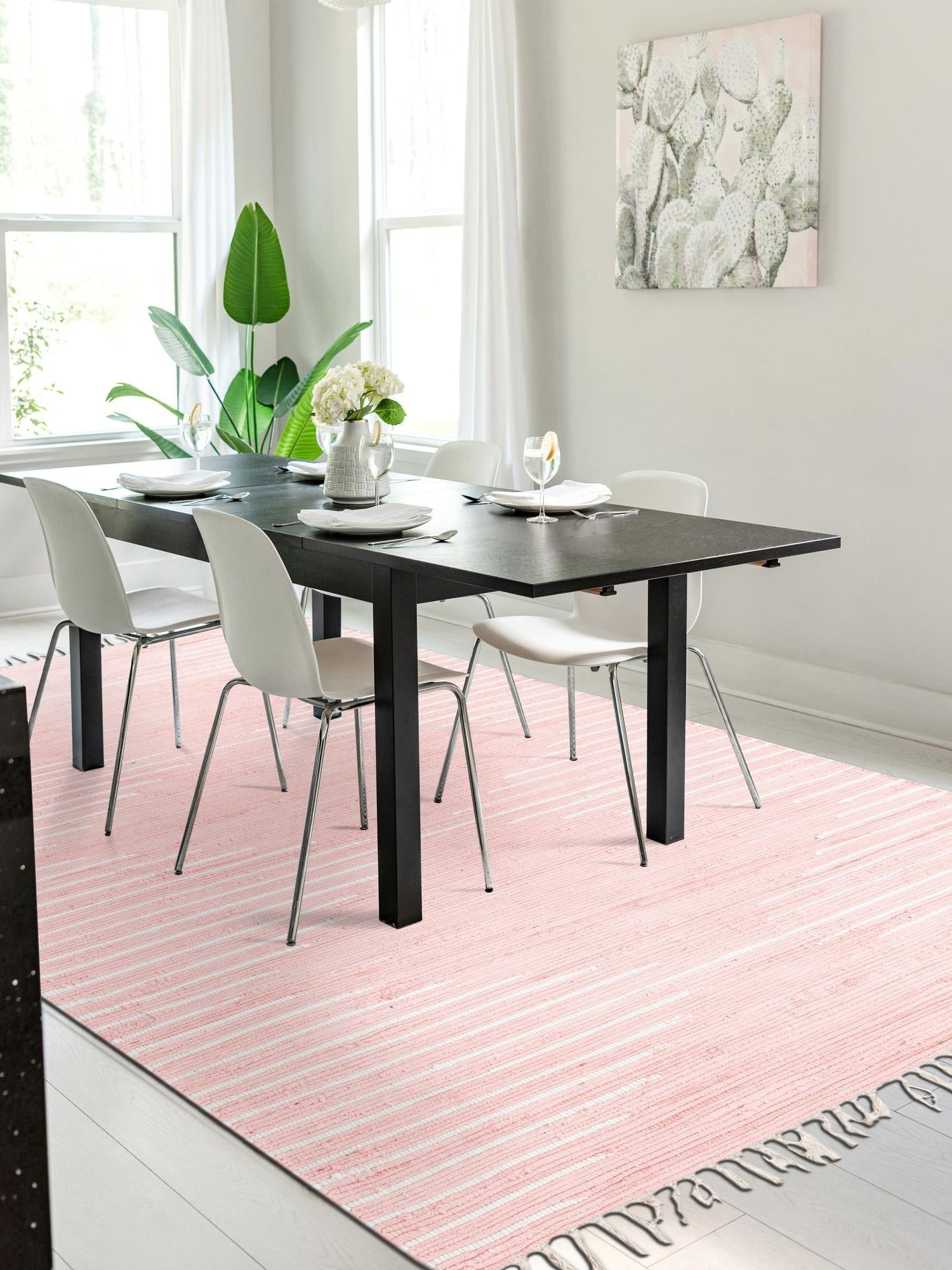 Rose 8' x 11' Chindi Cotton Rectangle Area Rug Interior Design Home Decor Carpet Mat for Sale at Rug Engine