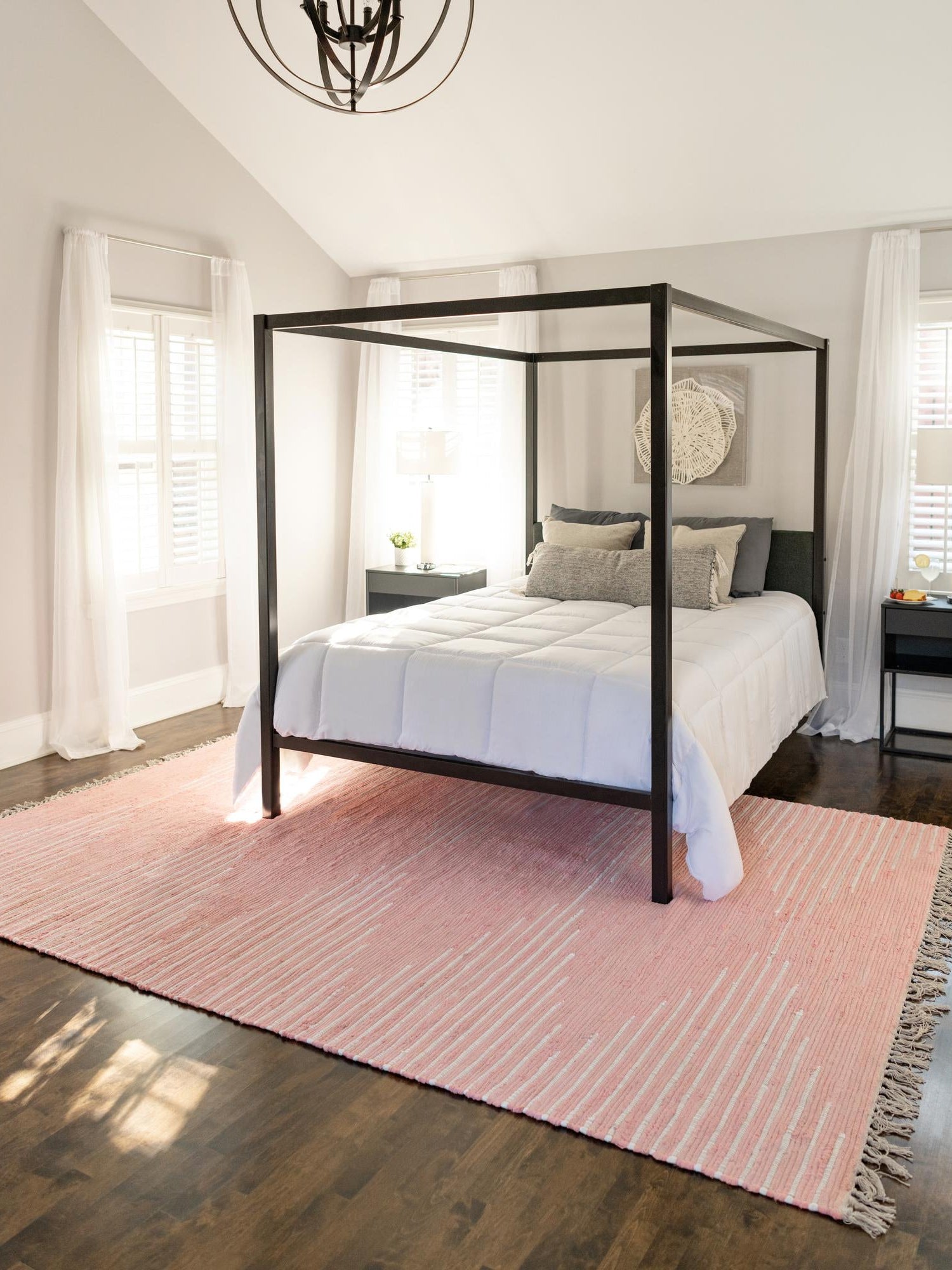 Rose 8' x 11' Chindi Cotton Rectangle Area Rug Interior Design Home Decor Carpet Mat for Sale at Rug Engine