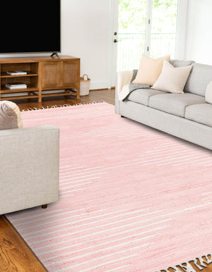 Rose 8' x 11' Chindi Cotton Rectangle Rug