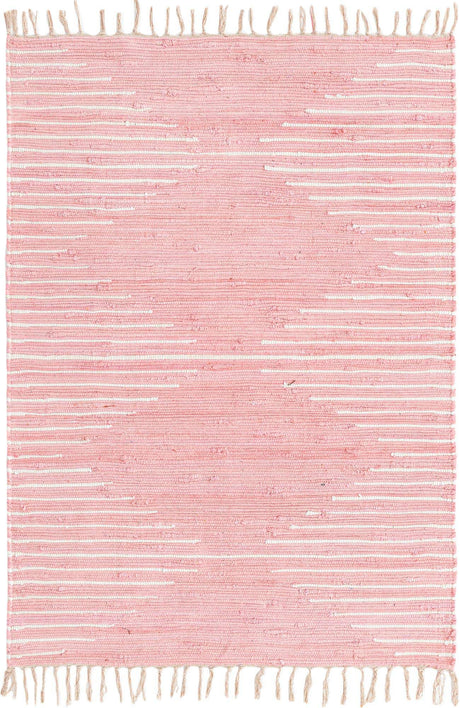 Rose 4' 1 x 6' 1 Chindi Cotton Rectangle Rug