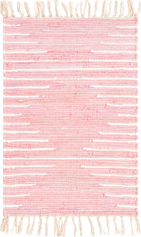 Rose 2' x 3' 1 Chindi Cotton Rectangle Rug
