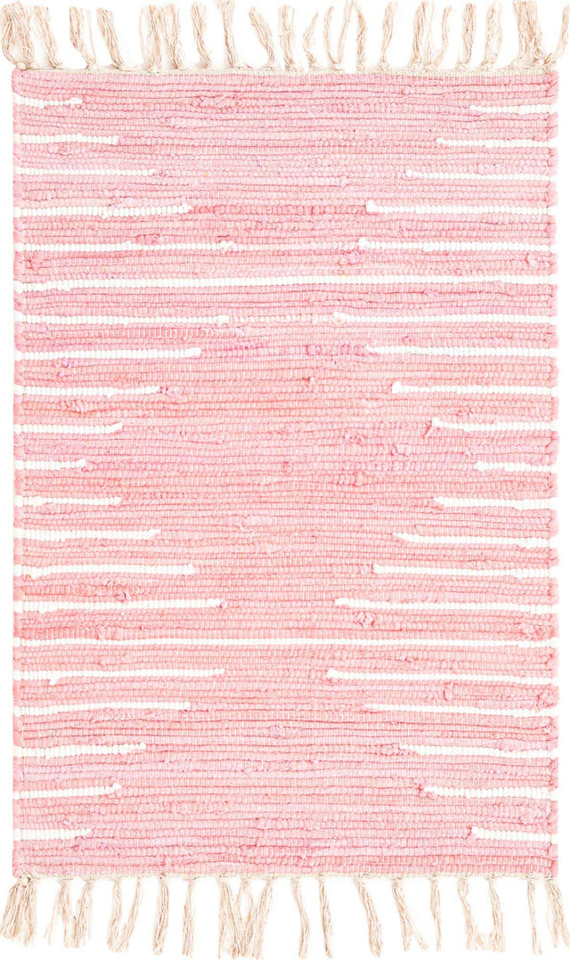 Rose 2' x 3' 1 Chindi Cotton Rectangle Rug
