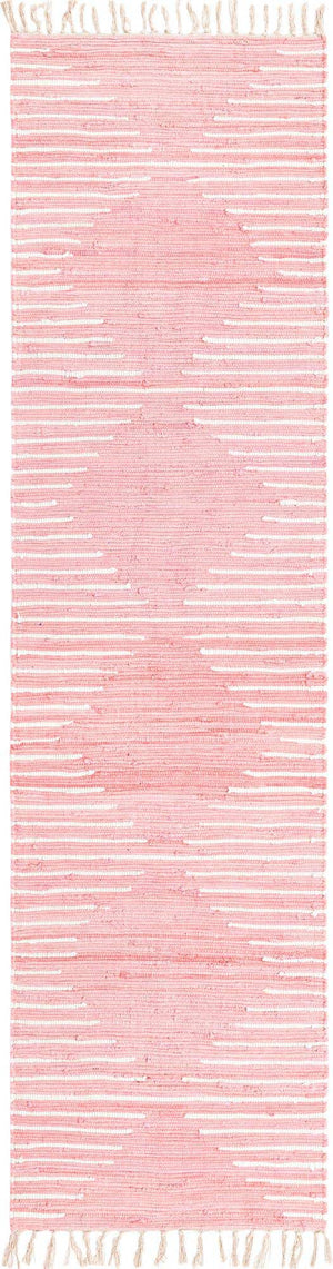 Rose 3' x 10' Chindi Cotton Runner Rug