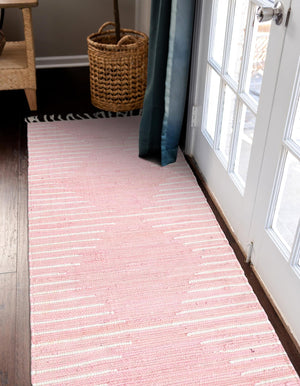 Rose 2' 11 x 16' 1 Chindi Cotton Runner Area Rug Interior Design Home Decor Carpet Mat for Sale at Rug Engine