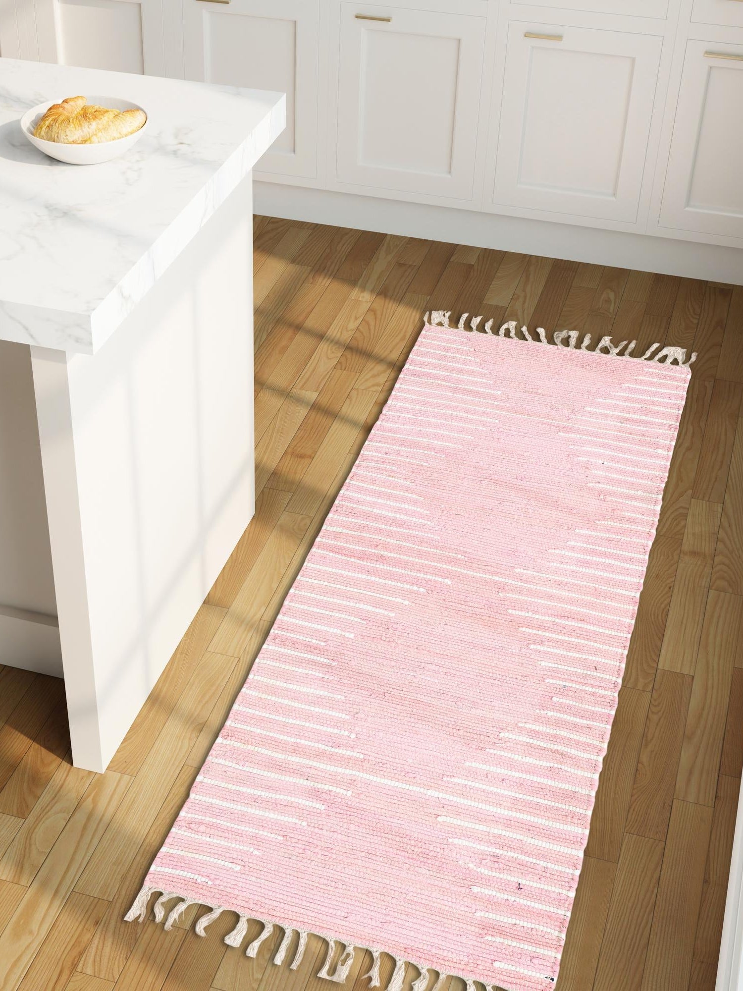 Rose 2' 7 x 13' 1 Chindi Cotton Runner Area Rug Interior Design Home Decor Carpet Mat for Sale at Rug Engine