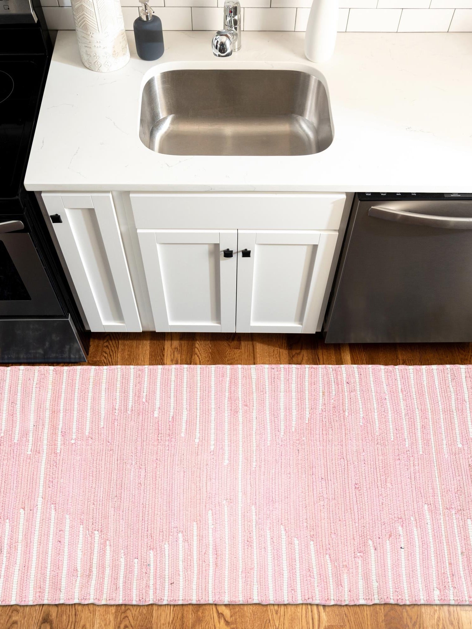 Rose 2' 7 x 13' 1 Chindi Cotton Runner Area Rug Interior Design Home Decor Carpet Mat for Sale at Rug Engine