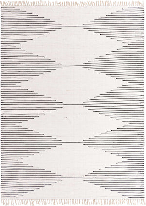 White 9' x 12' Chindi Cotton Rectangle Rug