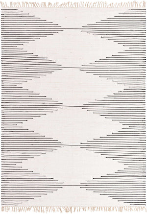 White 8' x 11' Chindi Cotton Rectangle Rug