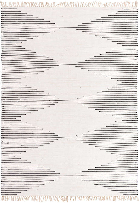 White 8' x 11' Chindi Cotton Rectangle Rug