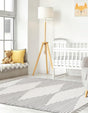 White 3' 3 x 5' 1 Chindi Cotton Rectangle Rug
