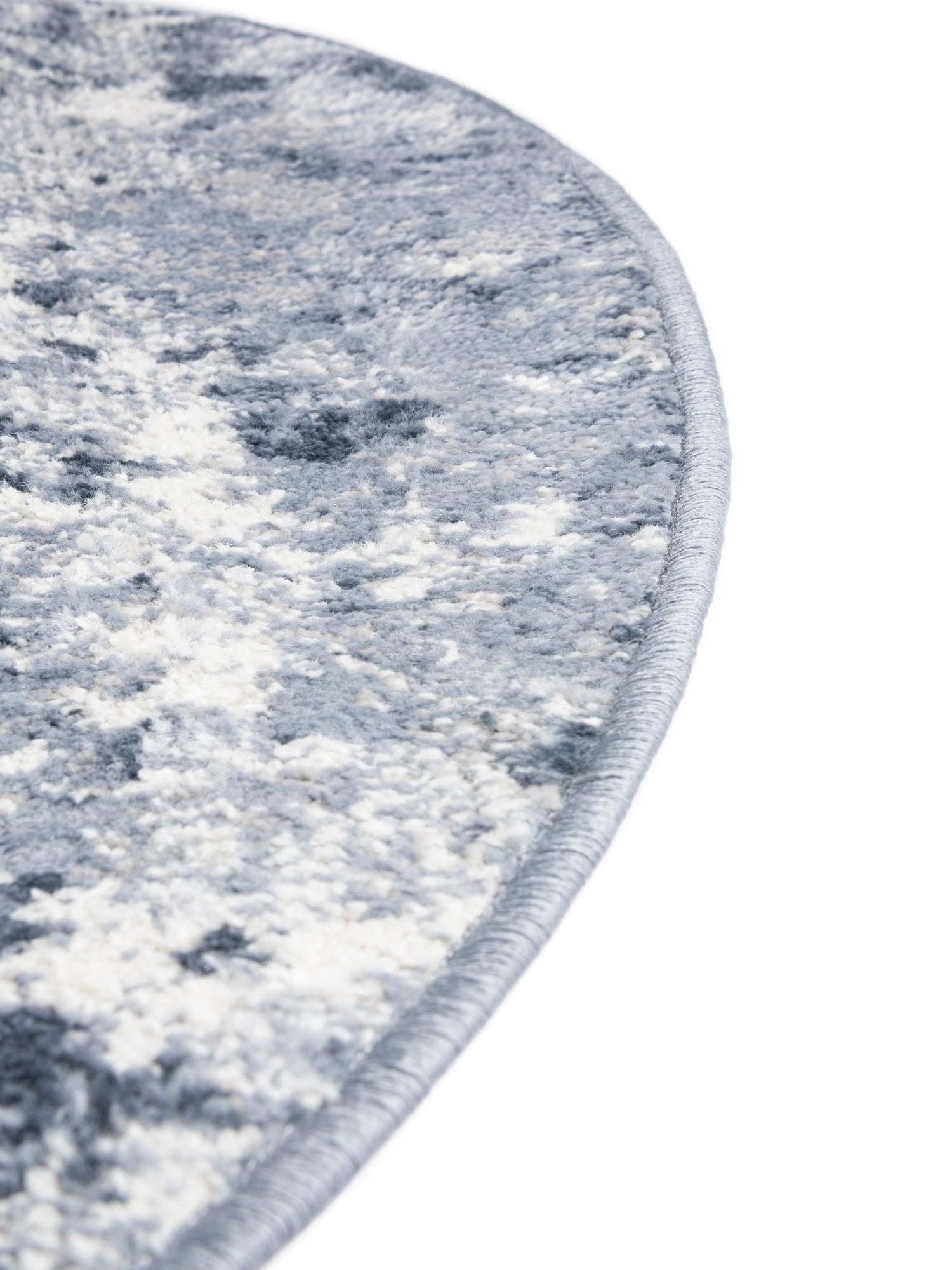 Vintage Blue 5' 3 x 8' Eos Oval Area Rug 100% Polypropylene Stain Resistant Carpet With Cotton Backing Marbled Design for Living, Dining Room, Office for Sale at Rug Engine
