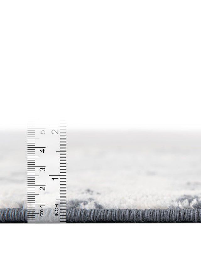 Vintage Blue 7' 10 x 11' Eos Rectangle Area Rug 100% Polypropylene Stain Resistant Carpet With Cotton Backing Marbled Design for Living, Dining Room, Office for Sale at Rug Engine