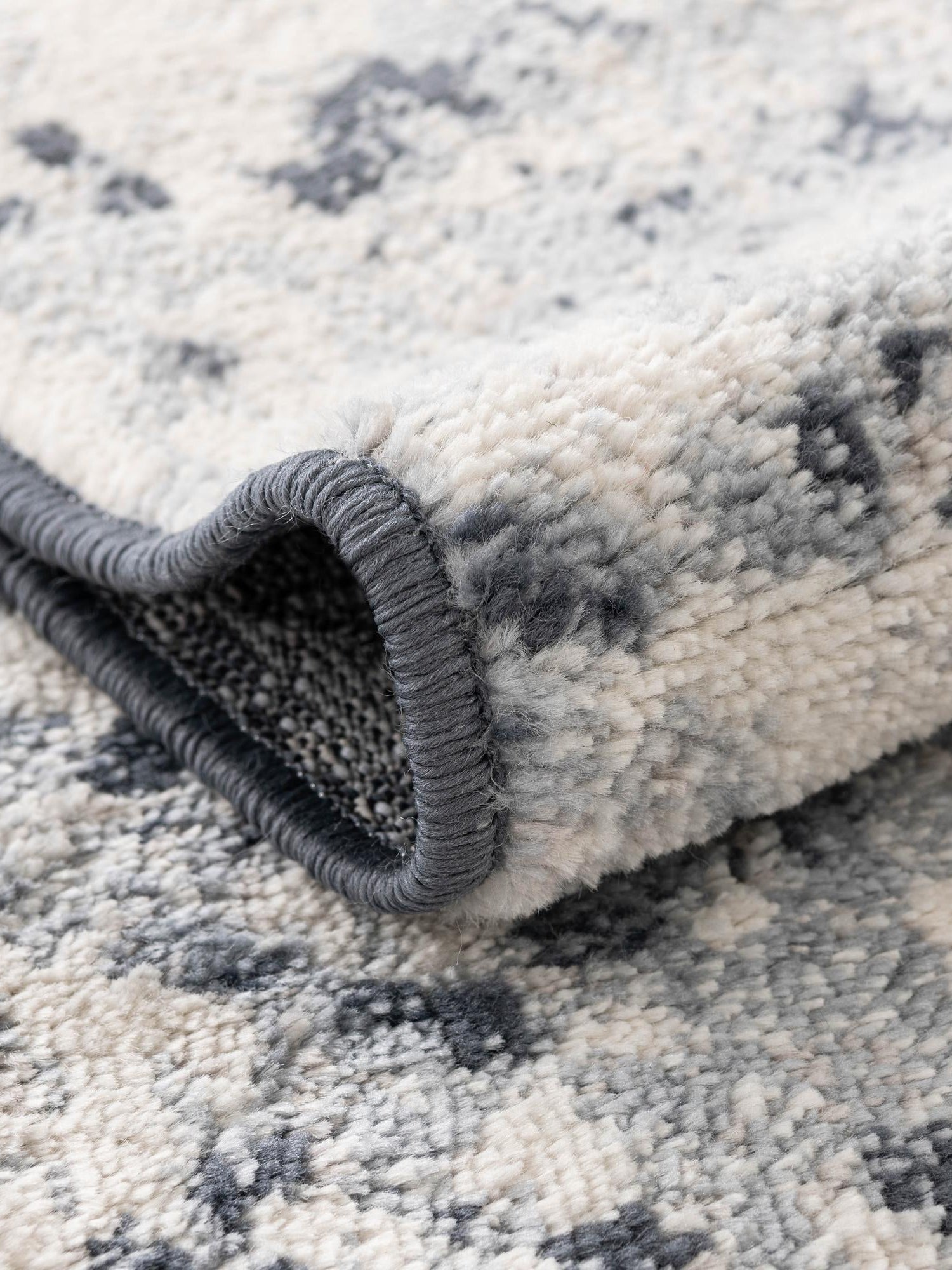 Vintage Blue 7' 10 x 11' Eos Rectangle Area Rug 100% Polypropylene Stain Resistant Carpet With Cotton Backing Marbled Design for Living, Dining Room, Office for Sale at Rug Engine