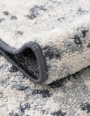 Vintage Blue 7' 10 x 11' Eos Rectangle Area Rug 100% Polypropylene Stain Resistant Carpet With Cotton Backing Marbled Design for Living, Dining Room, Office for Sale at Rug Engine