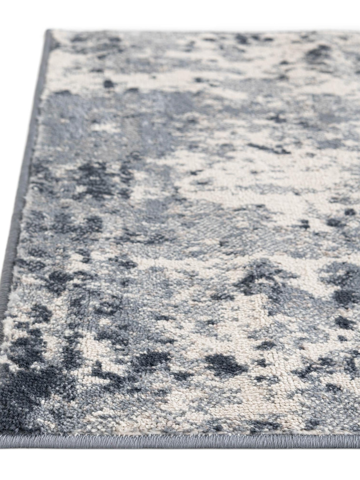 Vintage Blue 7' 10 x 11' Eos Rectangle Area Rug 100% Polypropylene Stain Resistant Carpet With Cotton Backing Marbled Design for Living, Dining Room, Office for Sale at Rug Engine