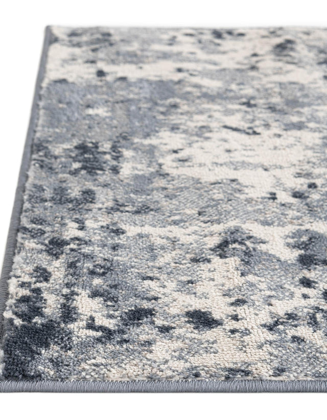 Vintage Blue 7' 10 x 11' Eos Rectangle Area Rug 100% Polypropylene Stain Resistant Carpet With Cotton Backing Marbled Design for Living, Dining Room, Office for Sale at Rug Engine