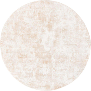 Sand 7' x 7' Eos Round Area Rug 100% Polypropylene Stain Resistant Carpet With Cotton Backing Marbled Design for Living, Dining Room, Office for Sale at Rug Engine