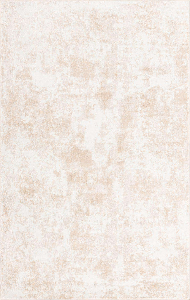 Sand 5' x 8' Eos Rectangle Area Rug 100% Polypropylene Stain Resistant Carpet With Cotton Backing Marbled Design for Living, Dining Room, Office for Sale at Rug Engine