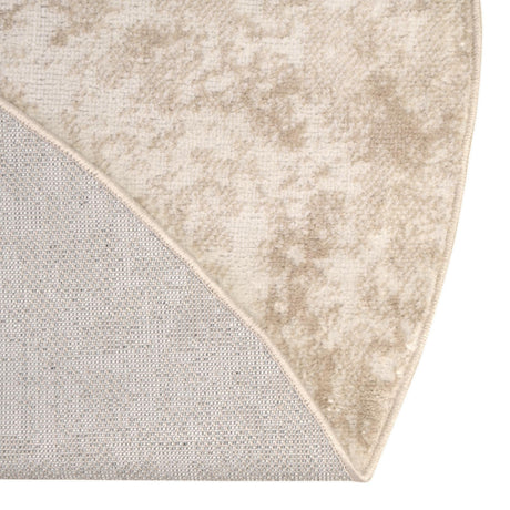Sand 5' x 5' Eos Round Area Rug 100% Polypropylene Stain Resistant Carpet With Cotton Backing Marbled Design for Living, Dining Room, Office for Sale at Rug Engine