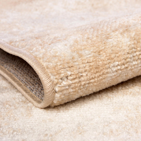 Sand 2' x 5' 3 Eos Runner Area Rug 100% Polypropylene Stain Resistant Carpet With Cotton Backing Marbled Design for Living, Dining Room, Office for Sale at Rug Engine