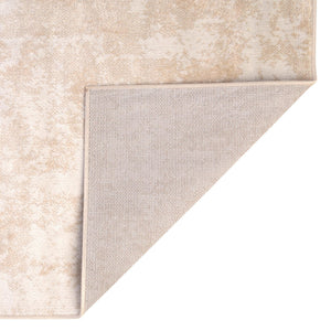 Sand 2' x 6' Eos Runner Area Rug 100% Polypropylene Stain Resistant Carpet With Cotton Backing Marbled Design for Living, Dining Room, Office for Sale at Rug Engine