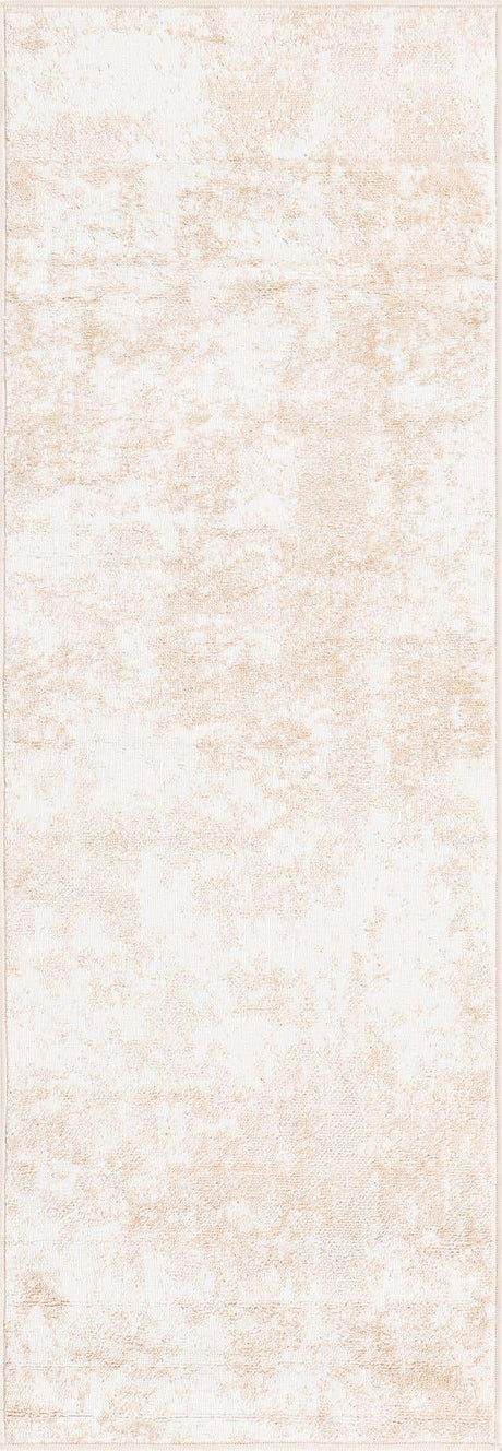 Sand 2' x 6' Eos Runner Area Rug 100% Polypropylene Stain Resistant Carpet With Cotton Backing Marbled Design for Living, Dining Room, Office for Sale at Rug Engine
