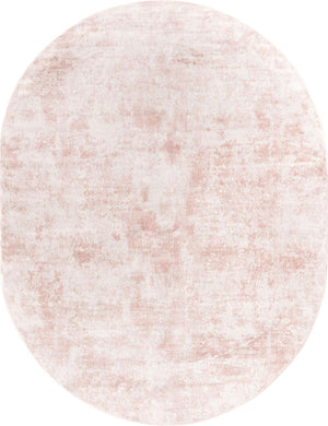 Carnation Pink 8' x 10' Eos Oval Area Rug 100% Polypropylene Stain Resistant Carpet With Cotton Backing Marbled Design for Living, Dining Room, Office for Sale at Rug Engine
