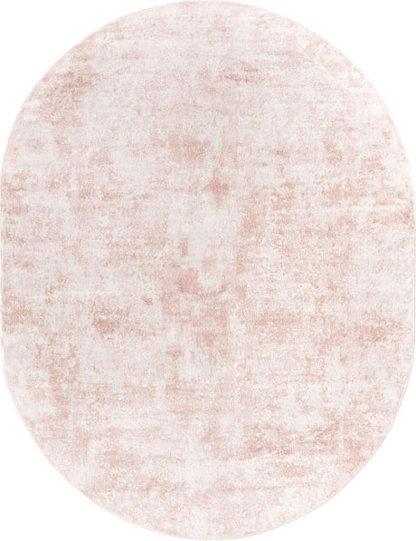 Carnation Pink 8' x 10' Eos Oval Area Rug 100% Polypropylene Stain Resistant Carpet With Cotton Backing Marbled Design for Living, Dining Room, Office for Sale at Rug Engine