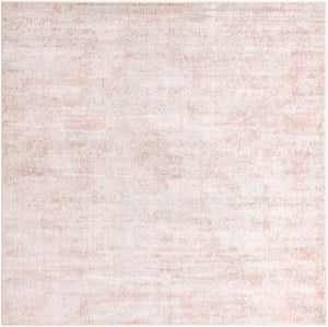Carnation Pink 7' 10 x 7' 10 Eos Square Area Rug 100% Polypropylene Stain Resistant Carpet With Cotton Backing Marbled Design for Living, Dining Room, Office for Sale at Rug Engine