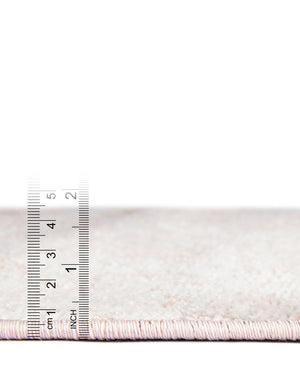 Carnation Pink 5' x 5' Eos Square Area Rug 100% Polypropylene Stain Resistant Carpet With Cotton Backing Marbled Design for Living, Dining Room, Office for Sale at Rug Engine