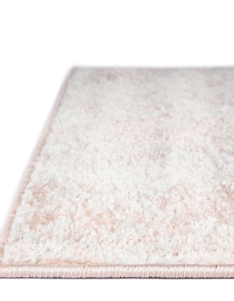 Carnation Pink 4' 1 x 6' 1 Eos Rectangle Area Rug 100% Polypropylene Stain Resistant Carpet With Cotton Backing Marbled Design for Living, Dining Room, Office for Sale at Rug Engine