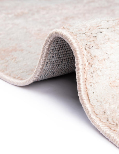 Carnation Pink 6' 1 x 9' Eos Rectangle Area Rug 100% Polypropylene Stain Resistant Carpet With Cotton Backing Marbled Design for Living, Dining Room, Office for Sale at Rug Engine