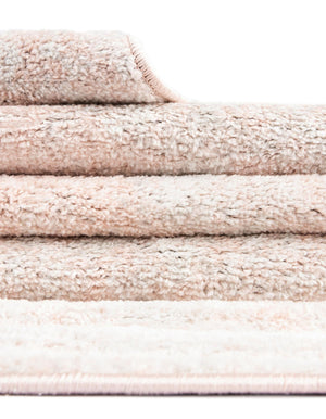 Carnation Pink 4' 1 x 6' 1 Eos Rectangle Area Rug 100% Polypropylene Stain Resistant Carpet With Cotton Backing Marbled Design for Living, Dining Room, Office for Sale at Rug Engine