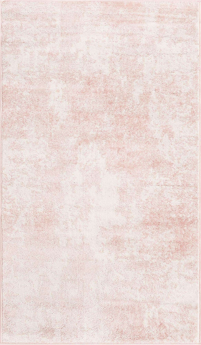 Carnation Pink 3' x 5' 3 Eos Rectangle Area Rug 100% Polypropylene Stain Resistant Carpet With Cotton Backing Marbled Design for Living, Dining Room, Office for Sale at Rug Engine