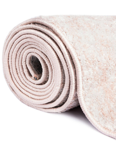 Carnation Pink 2' 7 x 10' Eos Runner Area Rug 100% Polypropylene Stain Resistant Carpet With Cotton Backing Marbled Design for Living, Dining Room, Office for Sale at Rug Engine