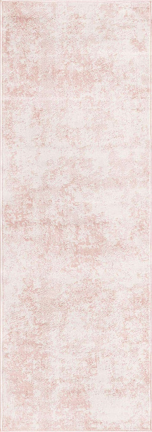 Carnation Pink 2' x 6' Eos Runner Area Rug 100% Polypropylene Stain Resistant Carpet With Cotton Backing Marbled Design for Living, Dining Room, Office for Sale at Rug Engine