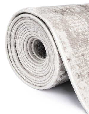 Stone Gray 4' 1 x 6' 1 Eos Oval Area Rug 100% Polypropylene Stain Resistant Carpet With Cotton Backing Marbled Design for Living, Dining Room, Office for Sale at Rug Engine