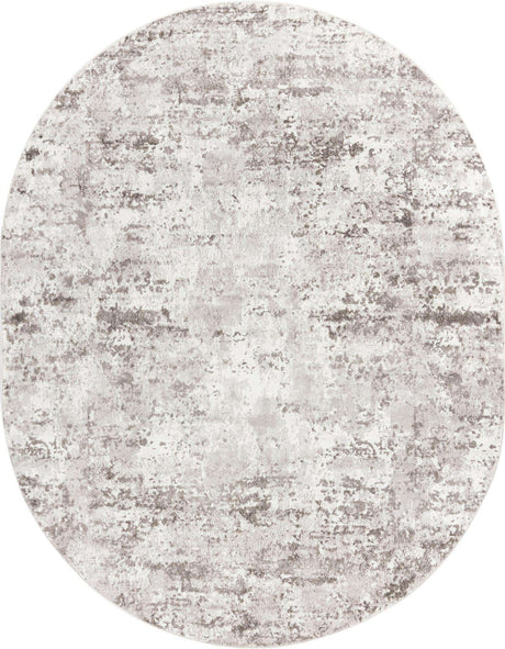 Stone Gray 7' 10 x 10' Eos Oval Area Rug 100% Polypropylene Stain Resistant Carpet With Cotton Backing Marbled Design for Living, Dining Room, Office for Sale at Rug Engine