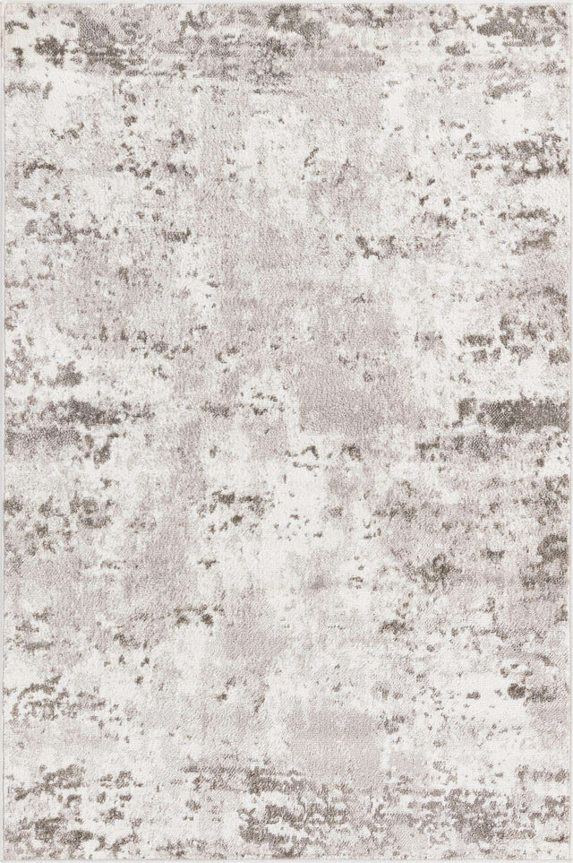 Stone Gray 4' 1 x 6' 1 Eos Rectangle Area Rug 100% Polypropylene Stain Resistant Carpet With Cotton Backing Marbled Design for Living, Dining Room, Office for Sale at Rug Engine