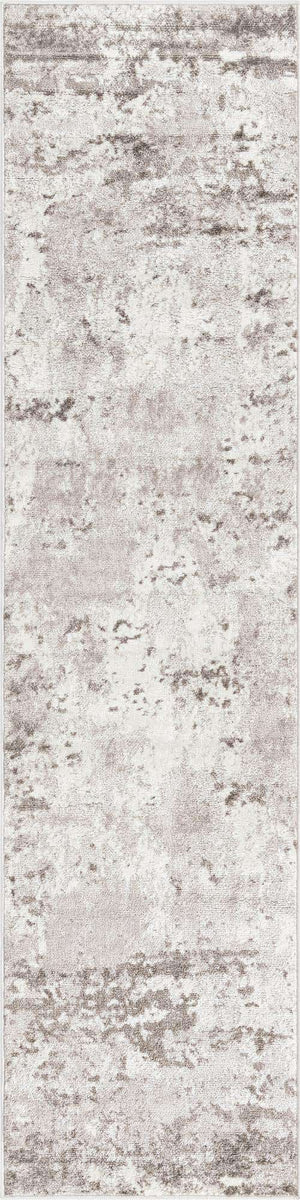 Stone Gray 2' x 8' Eos Runner Area Rug 100% Polypropylene Stain Resistant Carpet With Cotton Backing Marbled Design for Living, Dining Room, Office for Sale at Rug Engine