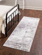 Stone Gray 2' x 4' 1 Eos Runner Area Rug 100% Polypropylene Stain Resistant Carpet With Cotton Backing Marbled Design for Living, Dining Room, Office for Sale at Rug Engine