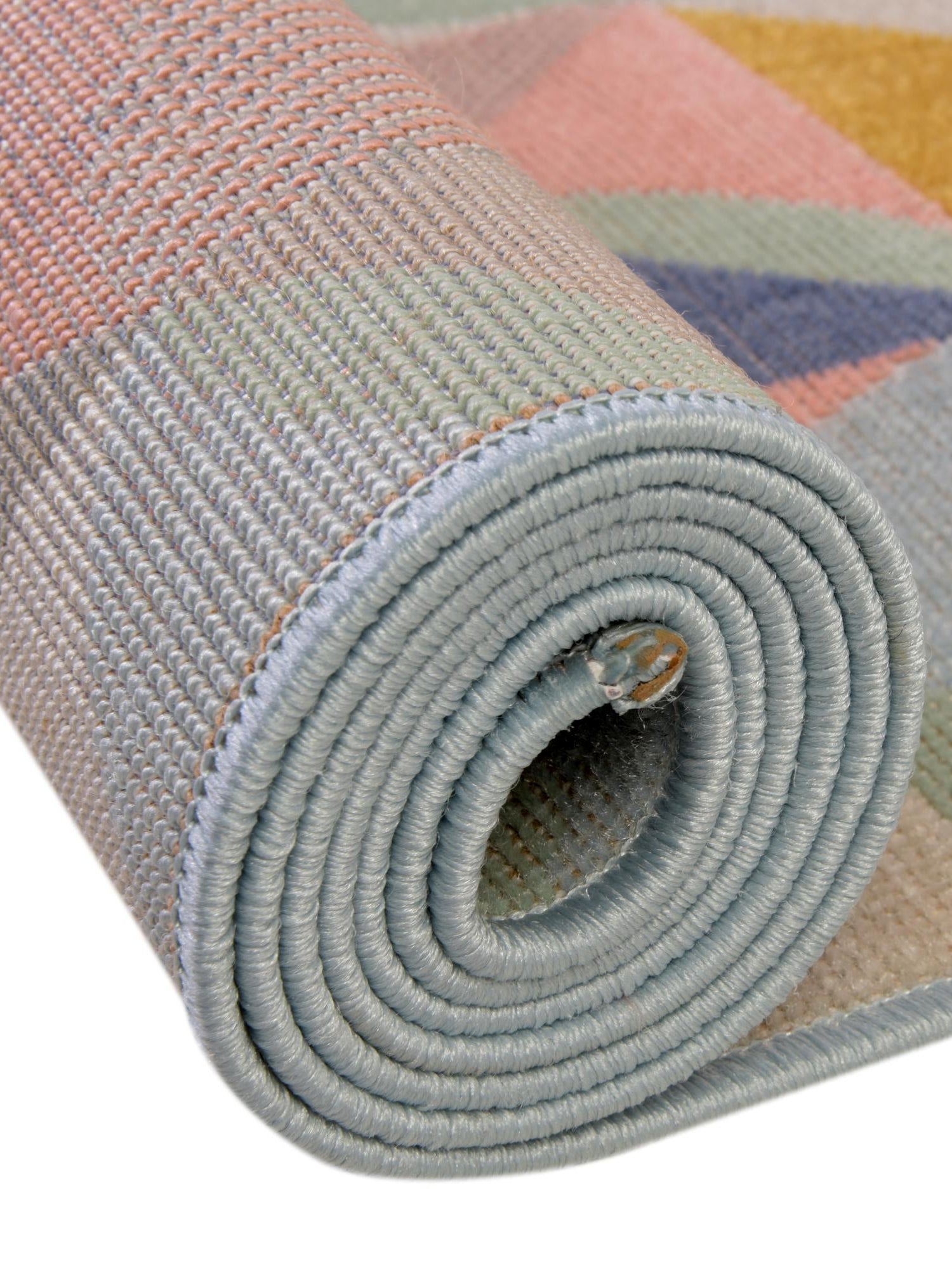 Multicolor 2' x 10' Lotus Runner Area Rug 100% Polypropylene Modern Contemporary Colorful Carpet Easy Clean for Living Room, Kitchen, Dining, Office for Sale at Rug Engine